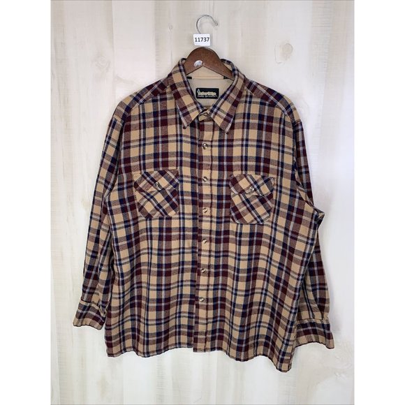 Vintage Timber Ridge Plaid Flannel Mens Shirt XL-11737 - Picture 1 of 9